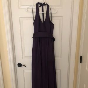 Vera Wang Charmeuse Halter dress